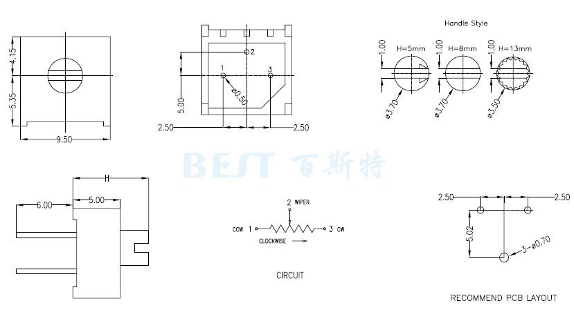 精密电位器3386F