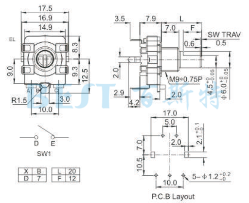 编码器EC160A参考图纸