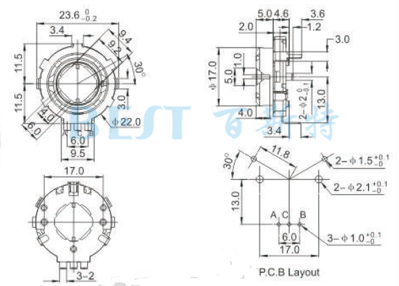编码器EC25参考图纸 编码器EC25参考图纸